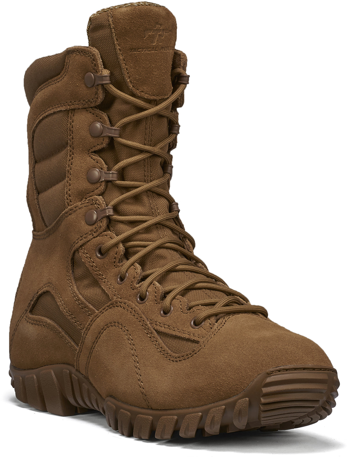 Tactical Research Men's TR550 Khyber Ii 8" Hot Weather Lightweight Mountain Hybrid Boot in Coyote Side Angle View