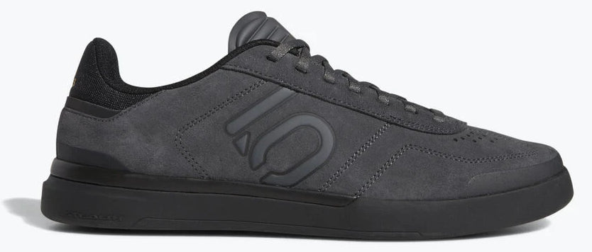 Men's Adidas Five Ten Slueth DLX Biking Shoe in Grey Six/Black/Matte Gold from the front