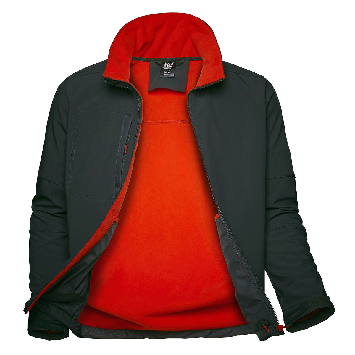 Helly Hansen Men's Kensington Softshell Jacket in Dark Grey from the front