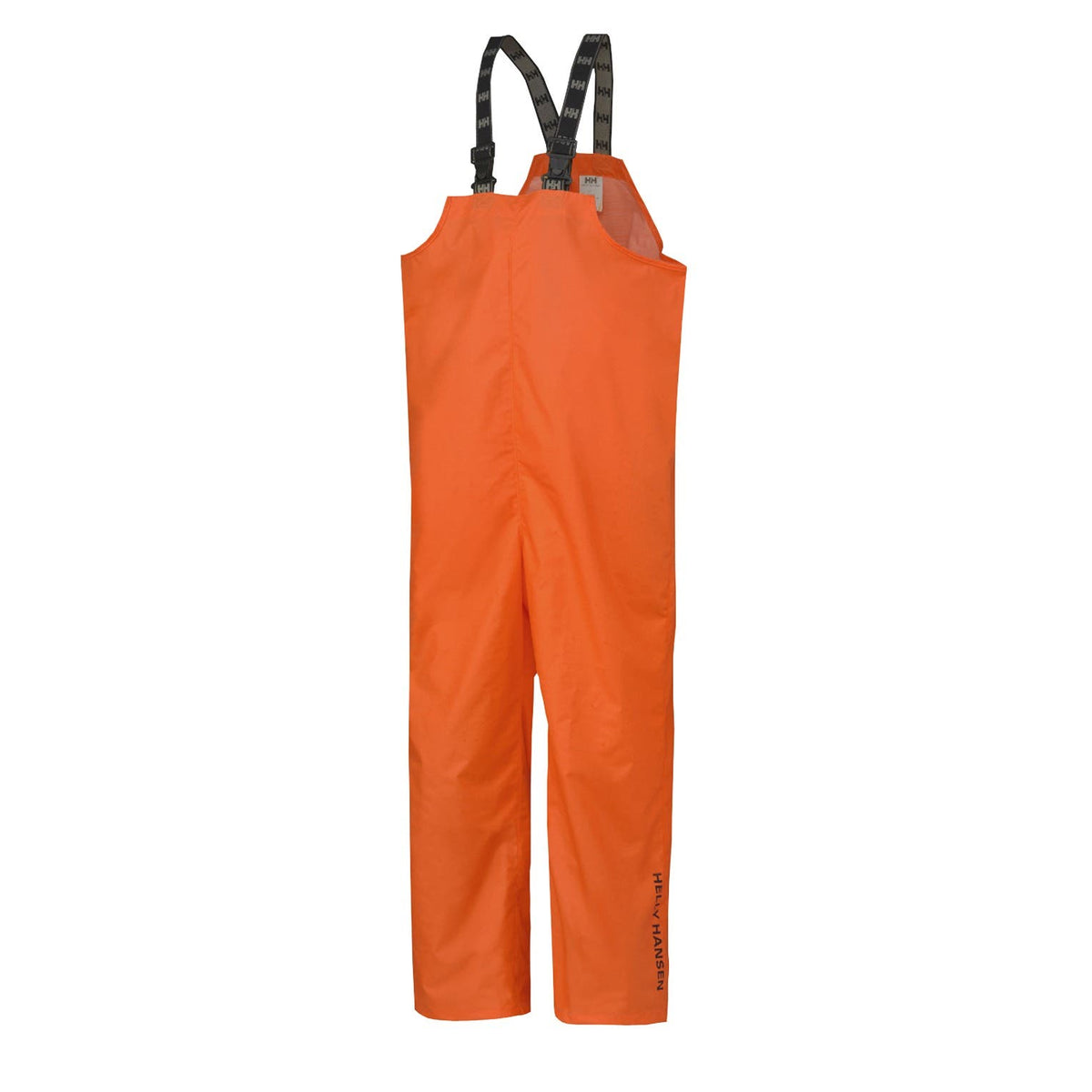 Helly Hansen Men's Mandal Rain Bib in Dark Orange from the front