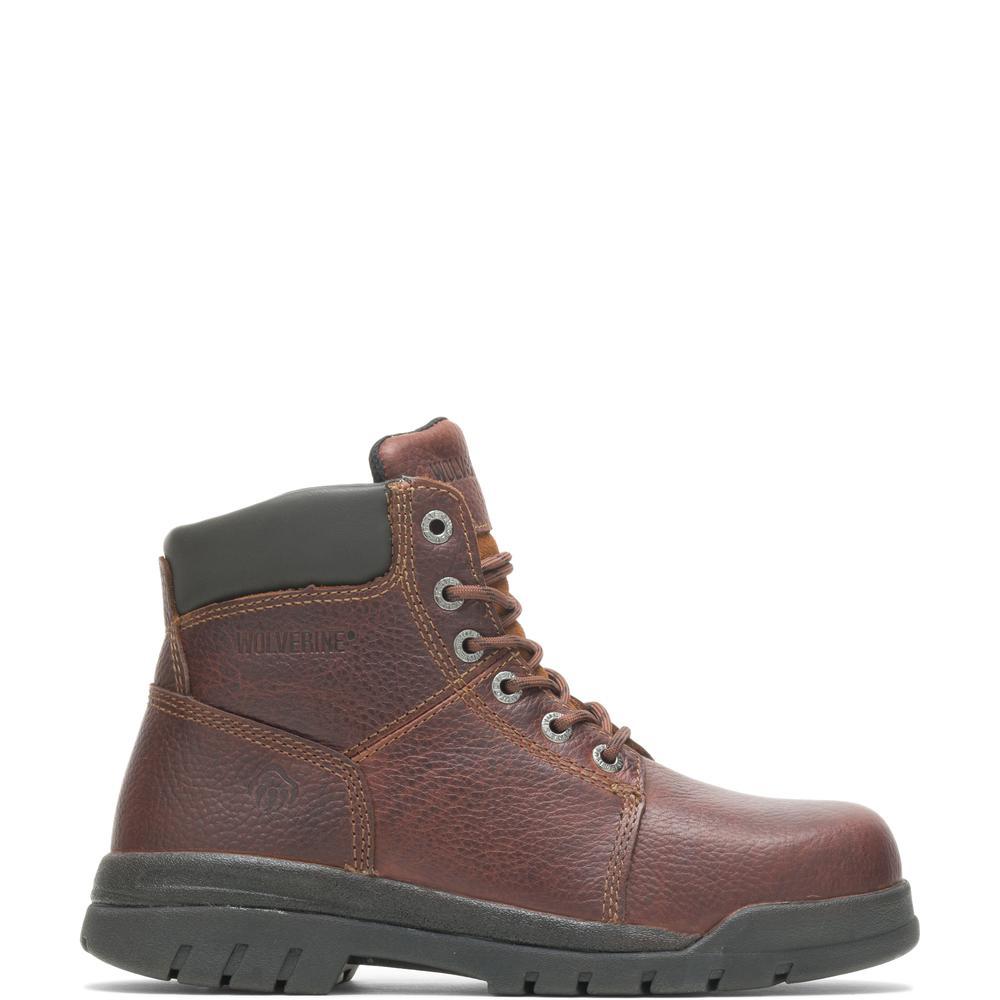 Men's Wolverine Marquette Steel-Toe 6 Work Boot in Walnut