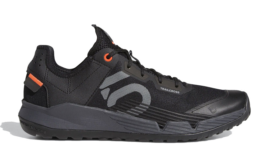Men's Adidas Five Ten Trailcross LT Biking Shoe in Black/Grey Two/Solar Red from the front