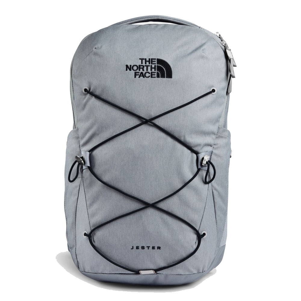 The North Face Jester Backpack in Aviator Navy Light Heather/TNF White from the front
