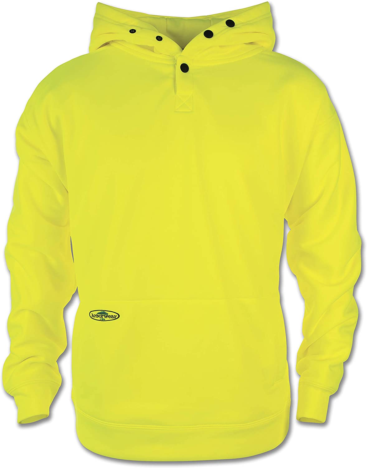 Men's Arborwear Tech Double Thick Pullover in Safety Yellow