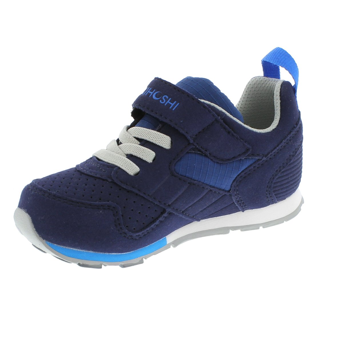 Child Tsukihoshi Racer Sneaker in Navy/Blue from the front view