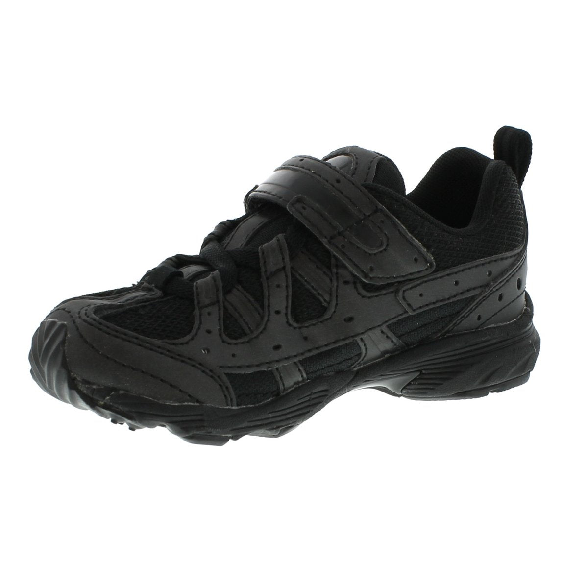 Child Tsukihoshi Speed Sneaker in Black Noir from the front view