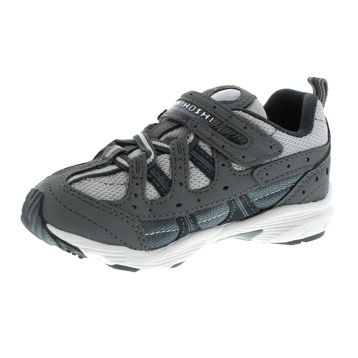 Childrens Tsukihoshi Speed Sneaker in Gray/Gray from the front view