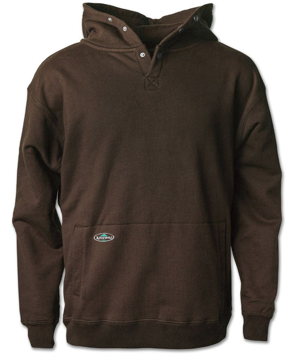 Double Thick Pullover Sweatshirt in Chestnut color from the front view