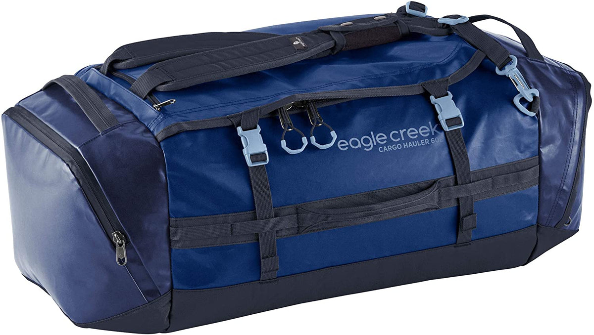 Eagle Creek Cargo Hauler Duffel 60L in Arctic Blue color from the front