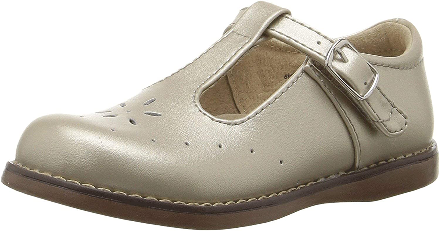 Girl's Footmates Sherry Youth Mary Jane (age 4-12 years) in Pearl Pearlized view from the front