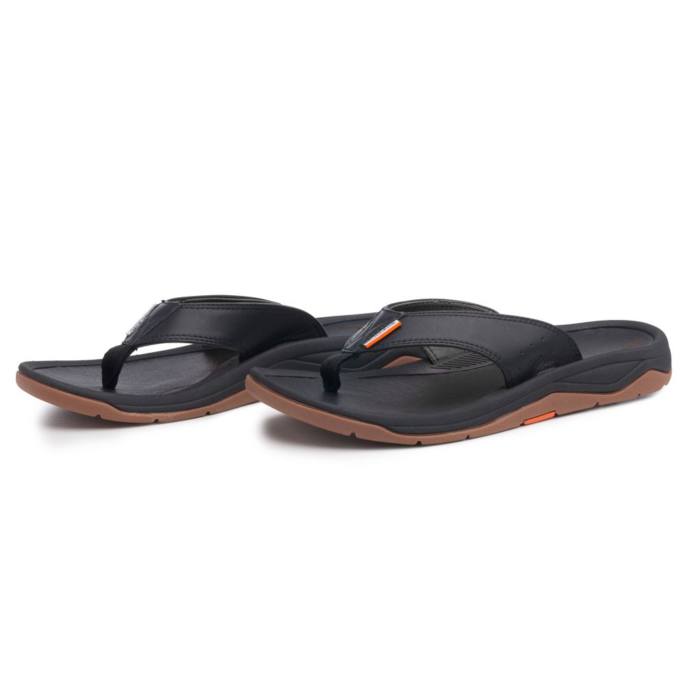 Grundens Men's Captain's Sandal in Black