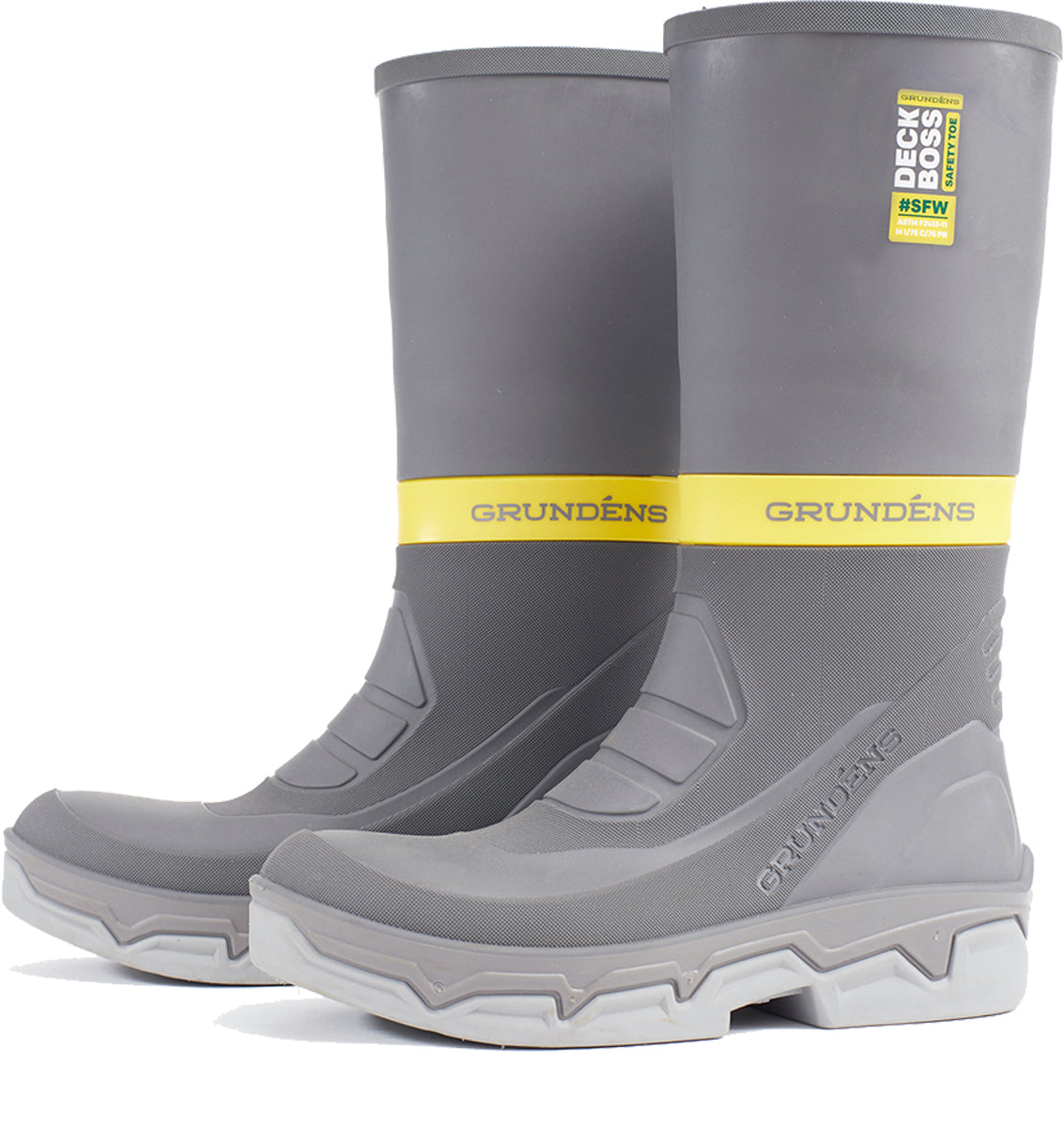 Deck-Boss Safety Toe Boot in Grey color