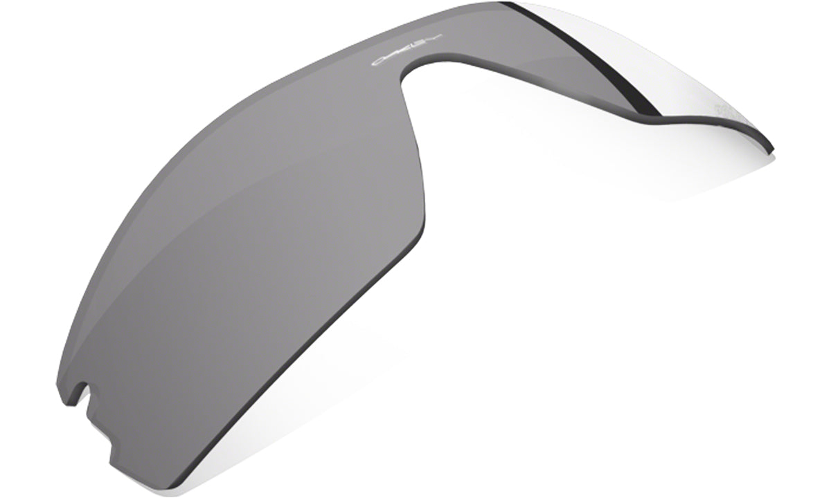 Men's Oakley RadarLock Pitch Replacement Lens in Grey Polarized from the front view