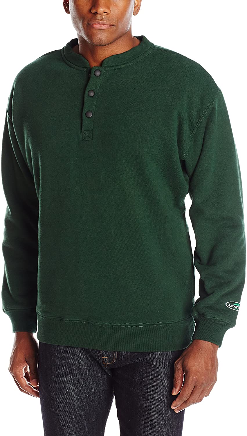 Arborwear Men's Double Thick Crew Sweatshirt in Forest Green from the from