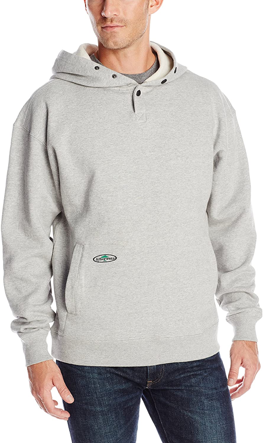 Arborwear Men's Single Thick Pullover Sweatshirt in Athletic Grey from the from