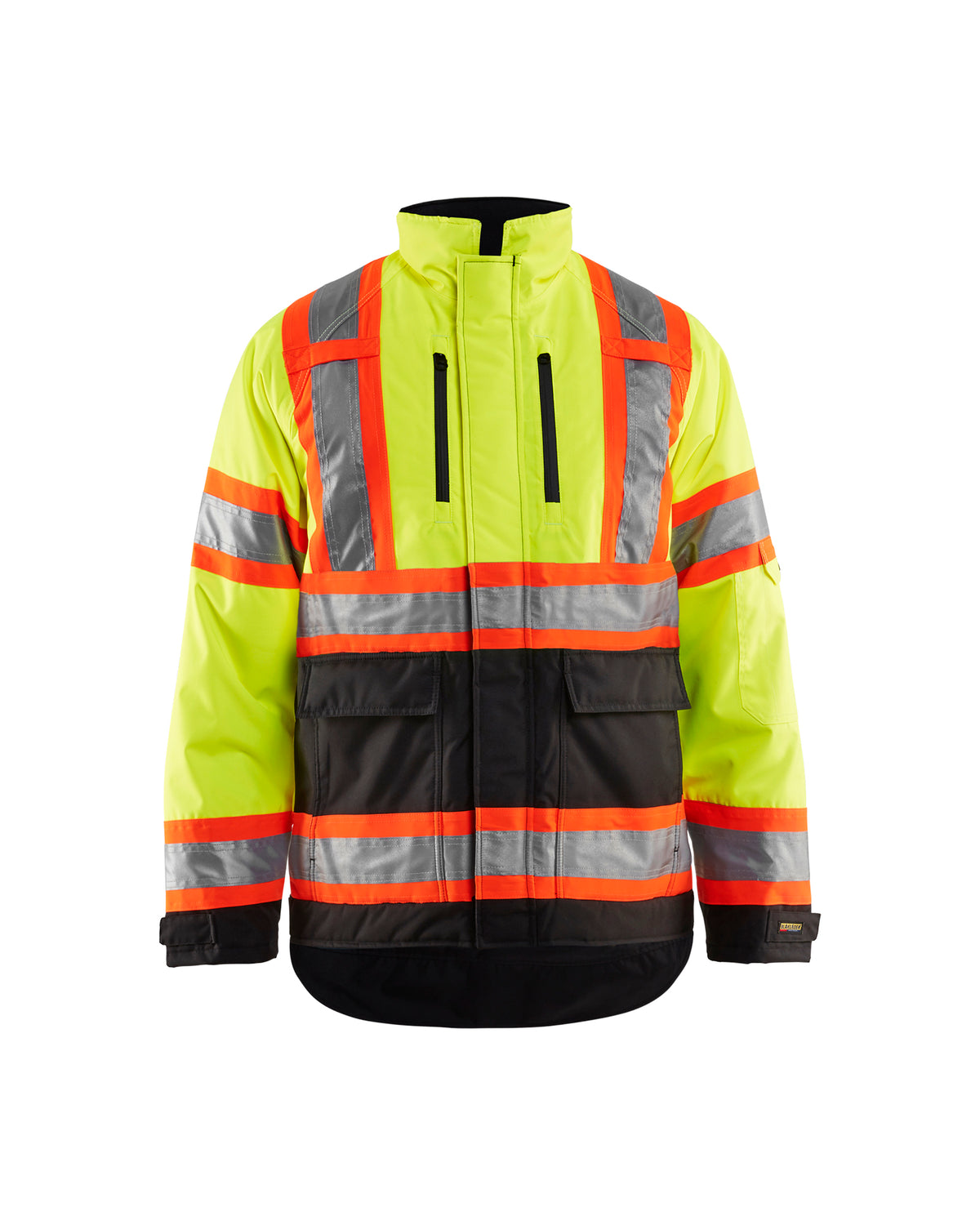 Men's Blaklader Canada Hi-Vis Winter Jacket in Yellow Hi-Viz/Black view from the front