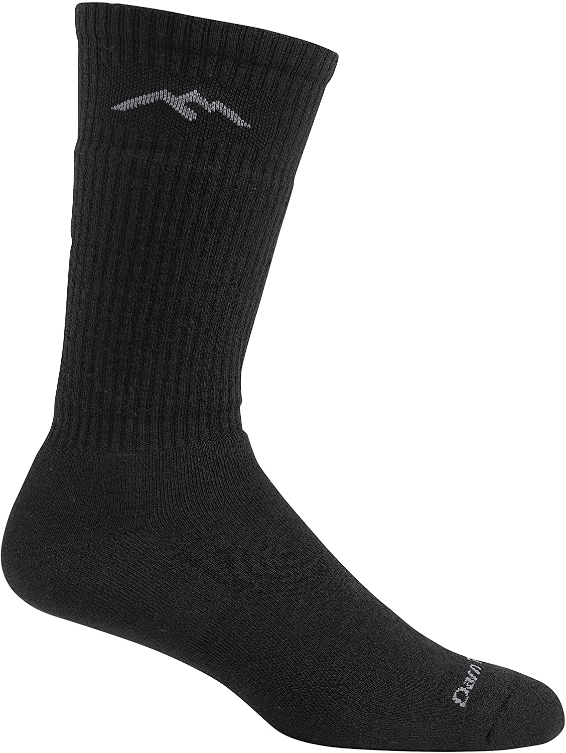 Men's Darn Tough Standard Mid-Calf Lightweight with Cushion Sock in Black
