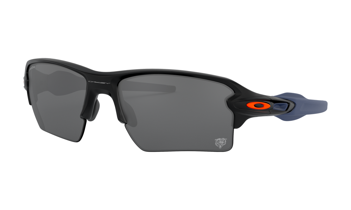 Men's Oakley Chicago Bears Flak 2.0 XL Sunglasses in Matte Black Prizm Black