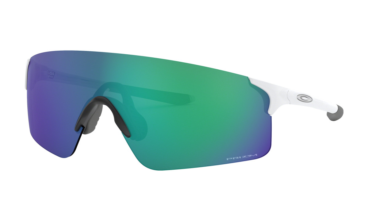 Men's Oakley EVZero Blades Sunglasses in Matte White Prizm Jade