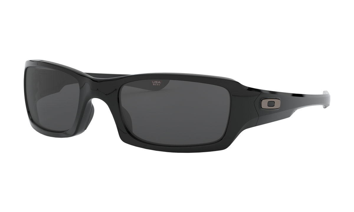 Men's Oakley Fives Squared Sunglasses in Polished Black Grey