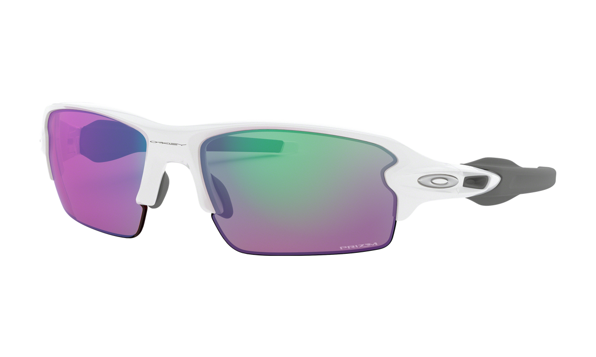 Men's Oakley Flak 2.0 (Asia Fit) Sunglasses in Polished White Prizm Golf