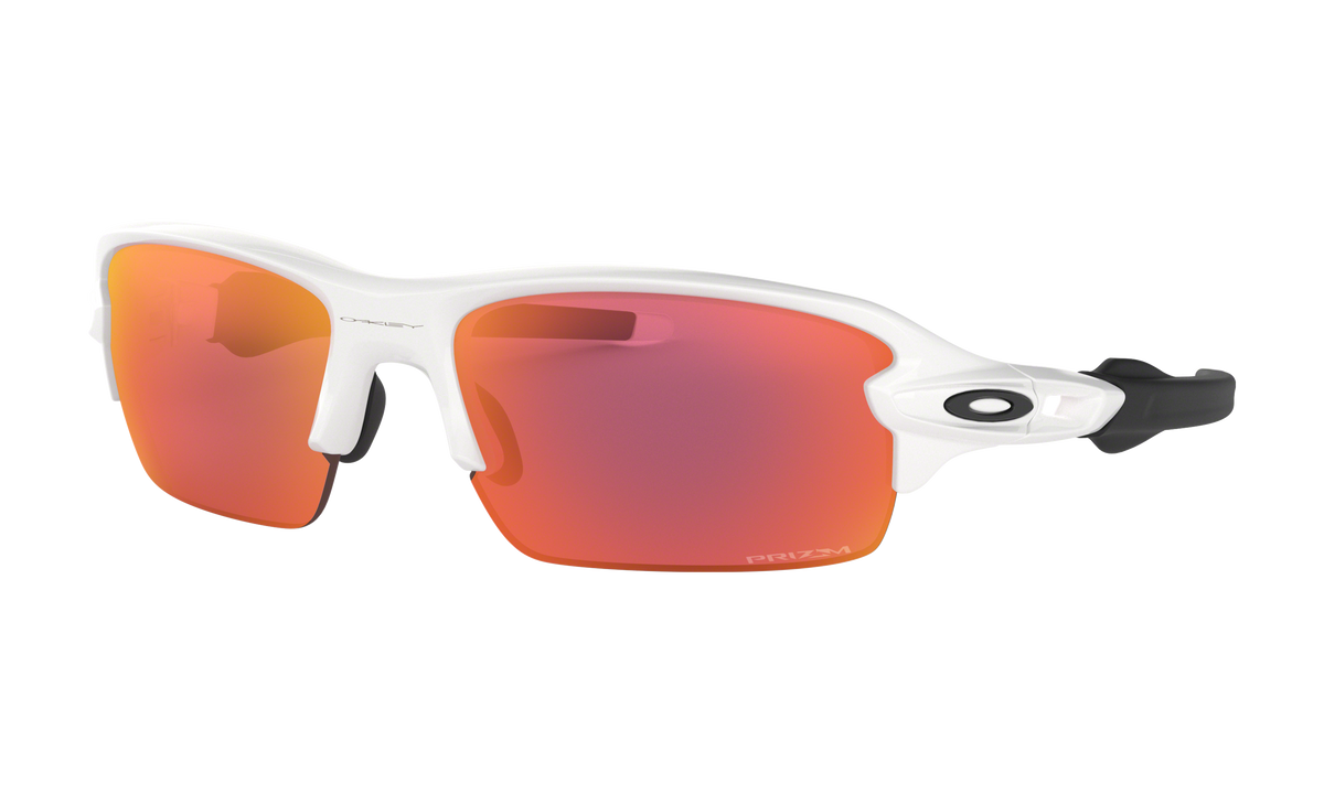 Men's Oakley Flak XS Sunglasses in Polished White Prizm Field
