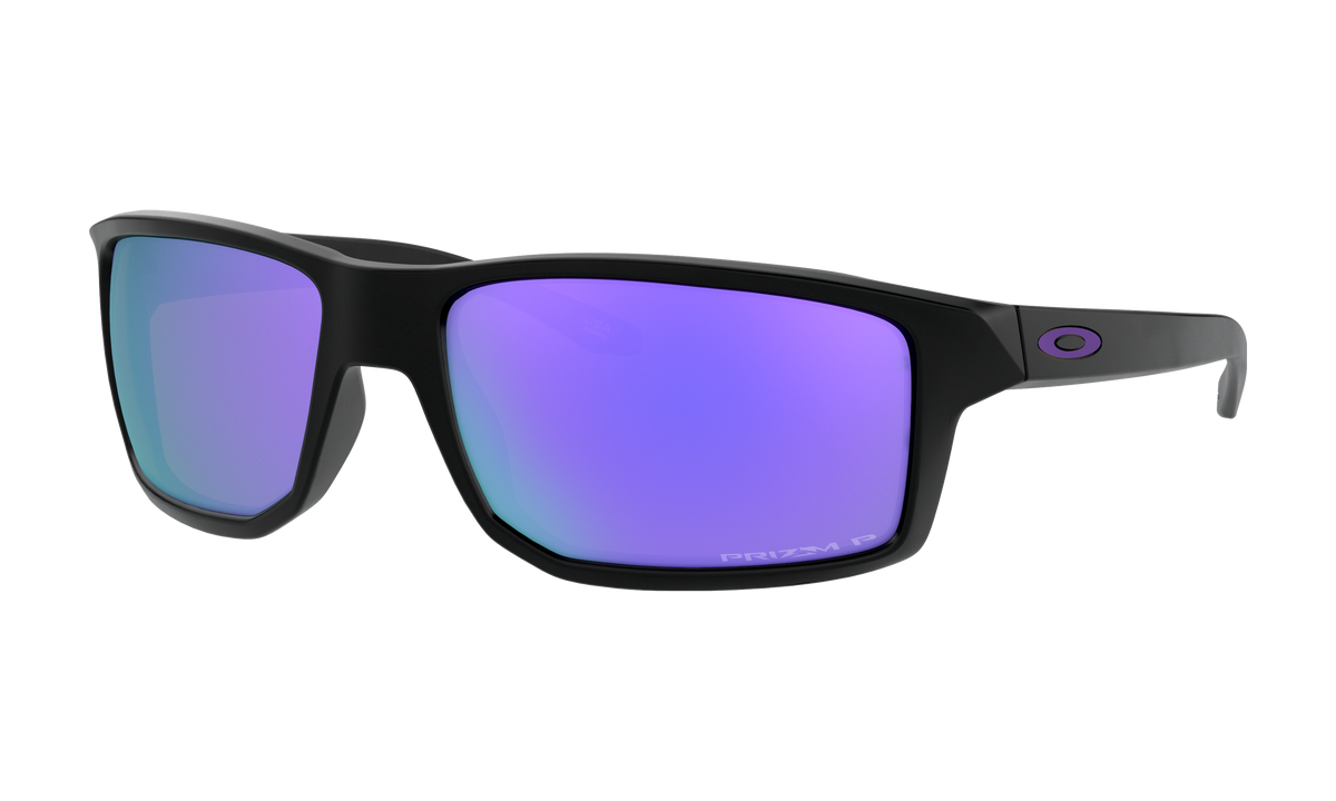 Men's Oakley Gibston Sunglasses in Matte Black Prizm Violet Polarized