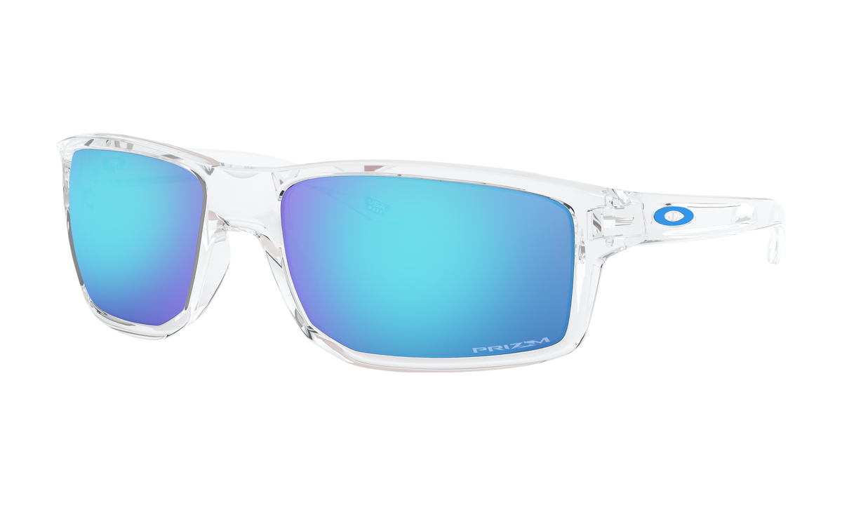 Men's Oakley Gibston Sunglasses in Polished Clear Prizm Sapphire
