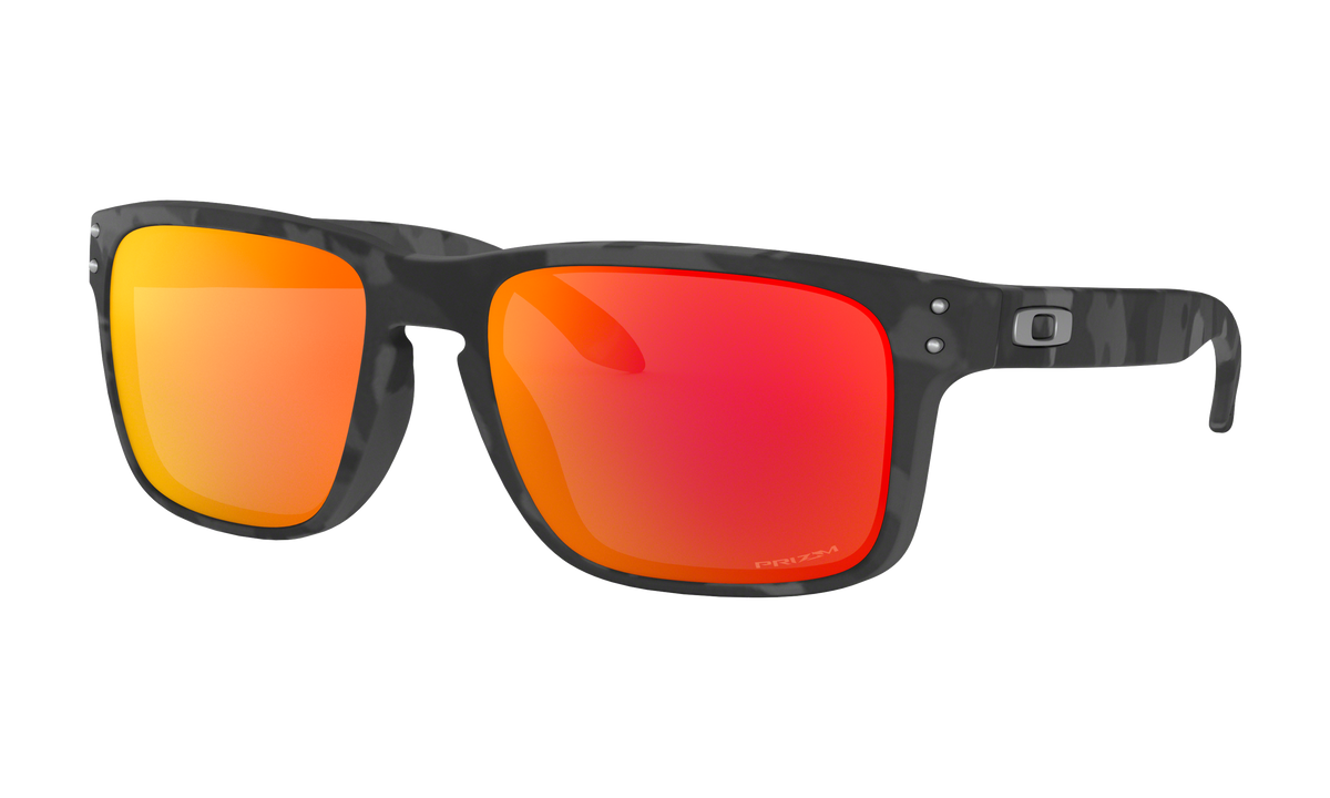 Men's Oakley Holbrook Sunglasses in Black Camo Prizm Ruby