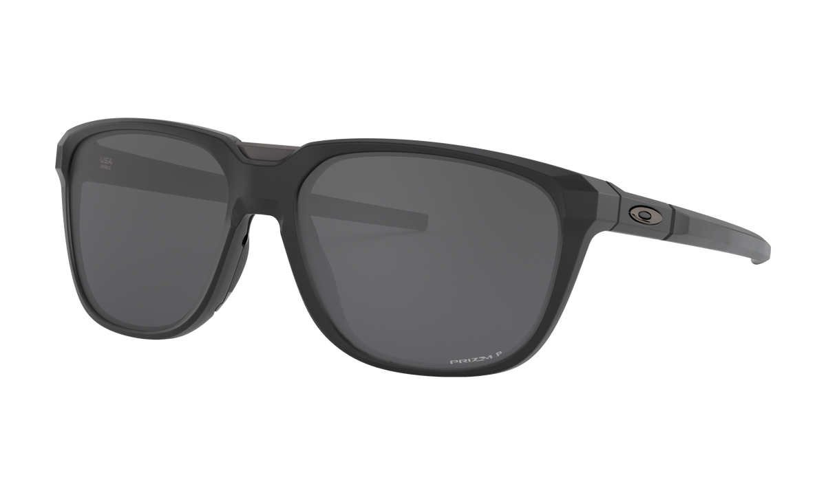 Men's Oakley Oakley Anorak Sunglasses in Matte Black Prizm Black Polarized