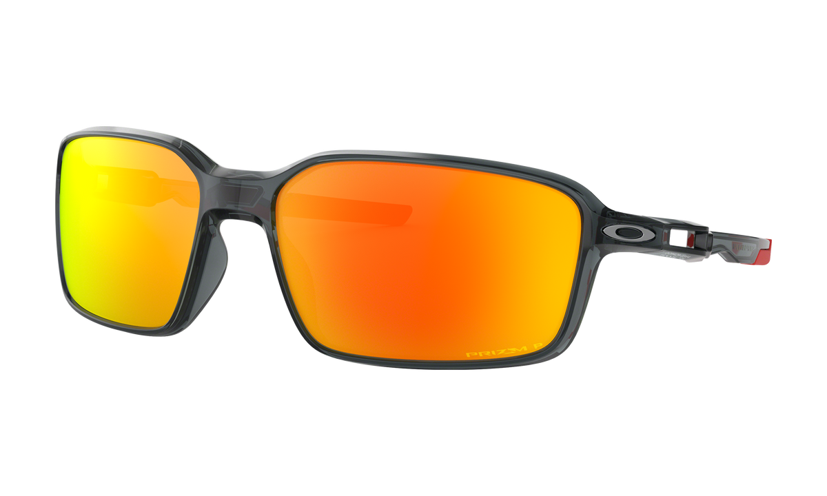 Men's Oakley Siphon Sunglasses in Crystal Black Prizm Ruby Polarized