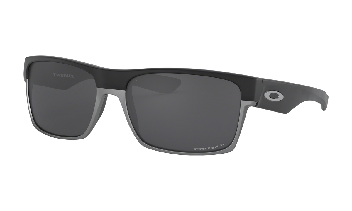 Men's Oakley Twoface Sunglasses in Matte Black Prizm Black Polarized