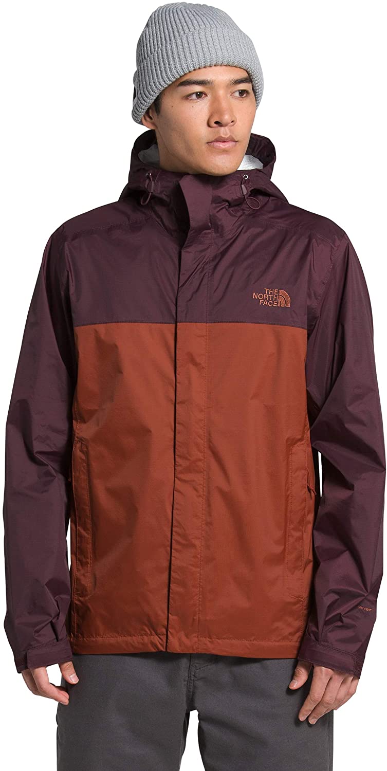 Men's The North Face Venture 2 Jacket in Brandy Brown/Root Brown from the front