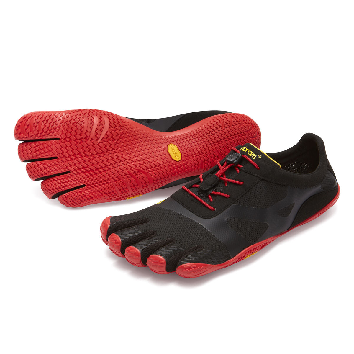 Men's Vibram Five Fingers KSO EVO Training Shoe in Black/Red from the front