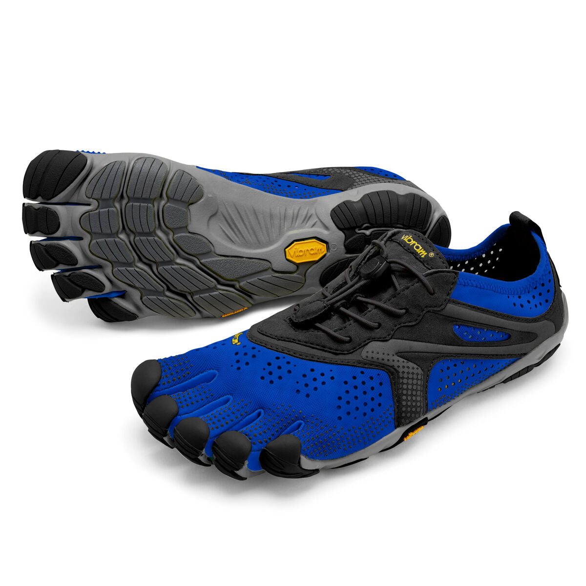 Men's Vibram Five Fingers V-Run Running Shoe in Blue/Black from the front