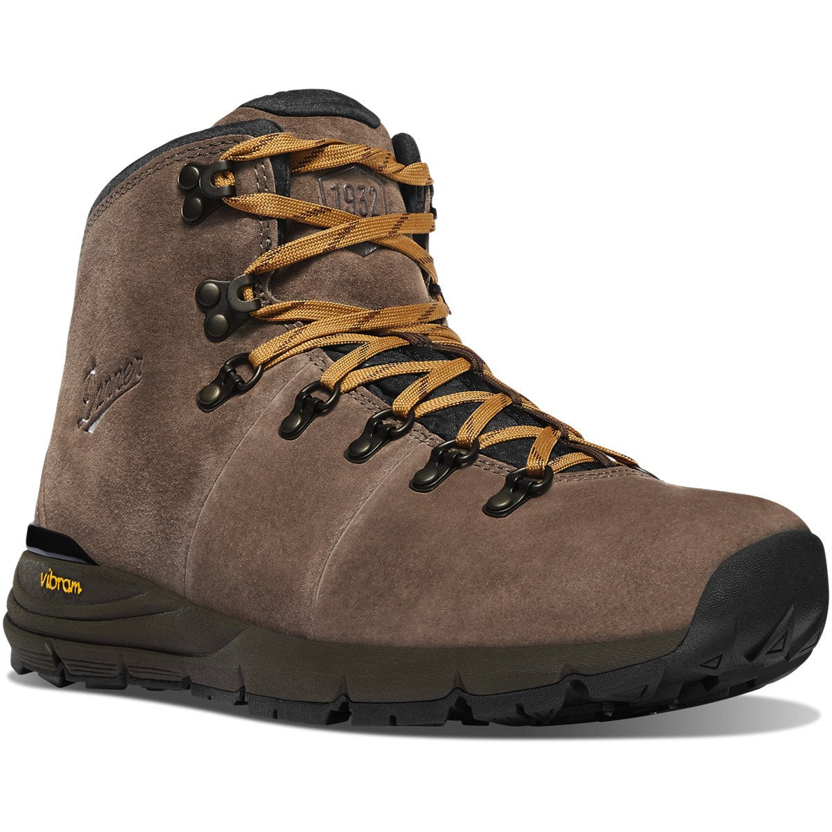Danner Men's Mountain 600 4.5" Waterproof Hiking Boot in Dark Earth/Woodthrush from the side