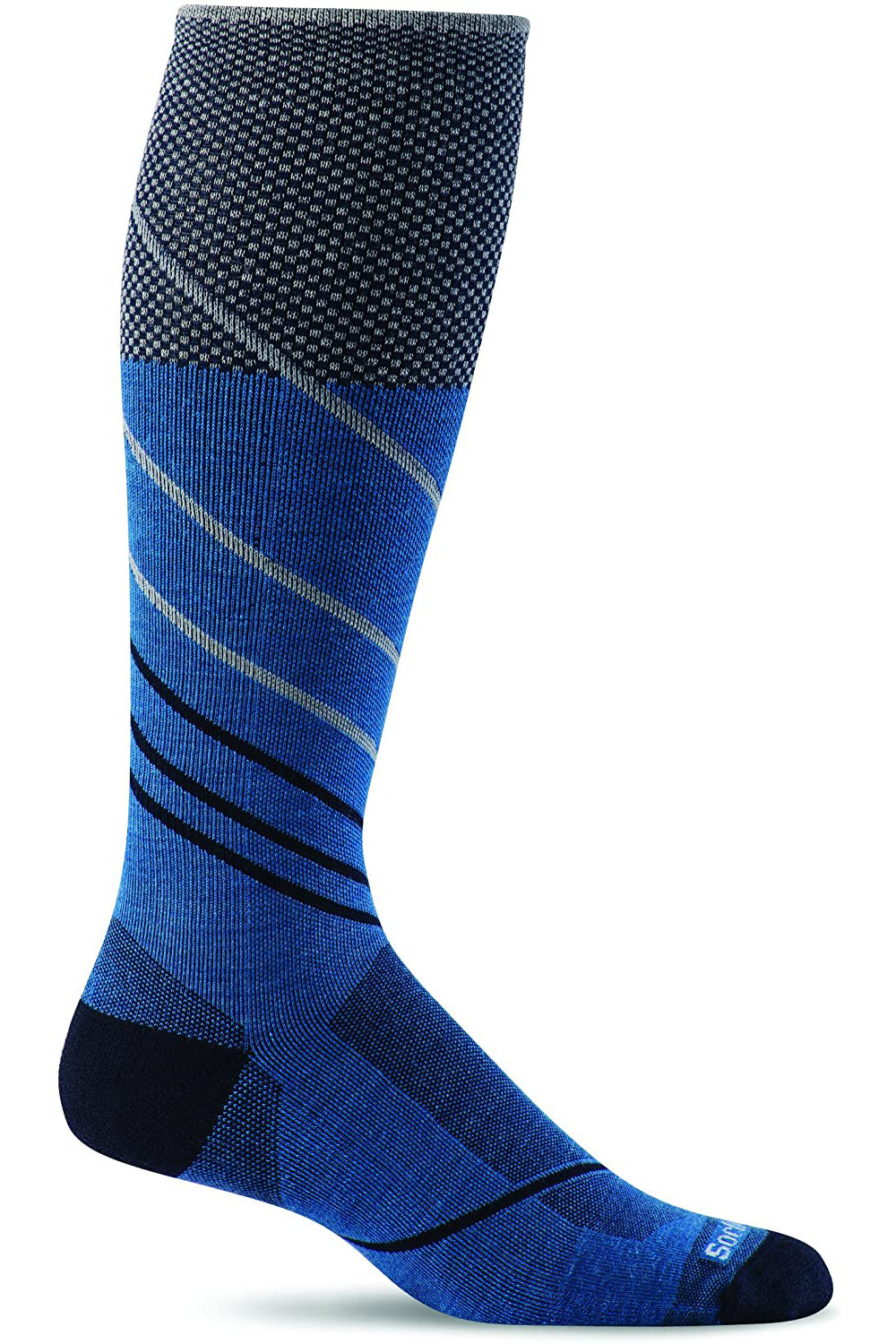 Sockwell Men's Pulse Sock in Ocean color from the side