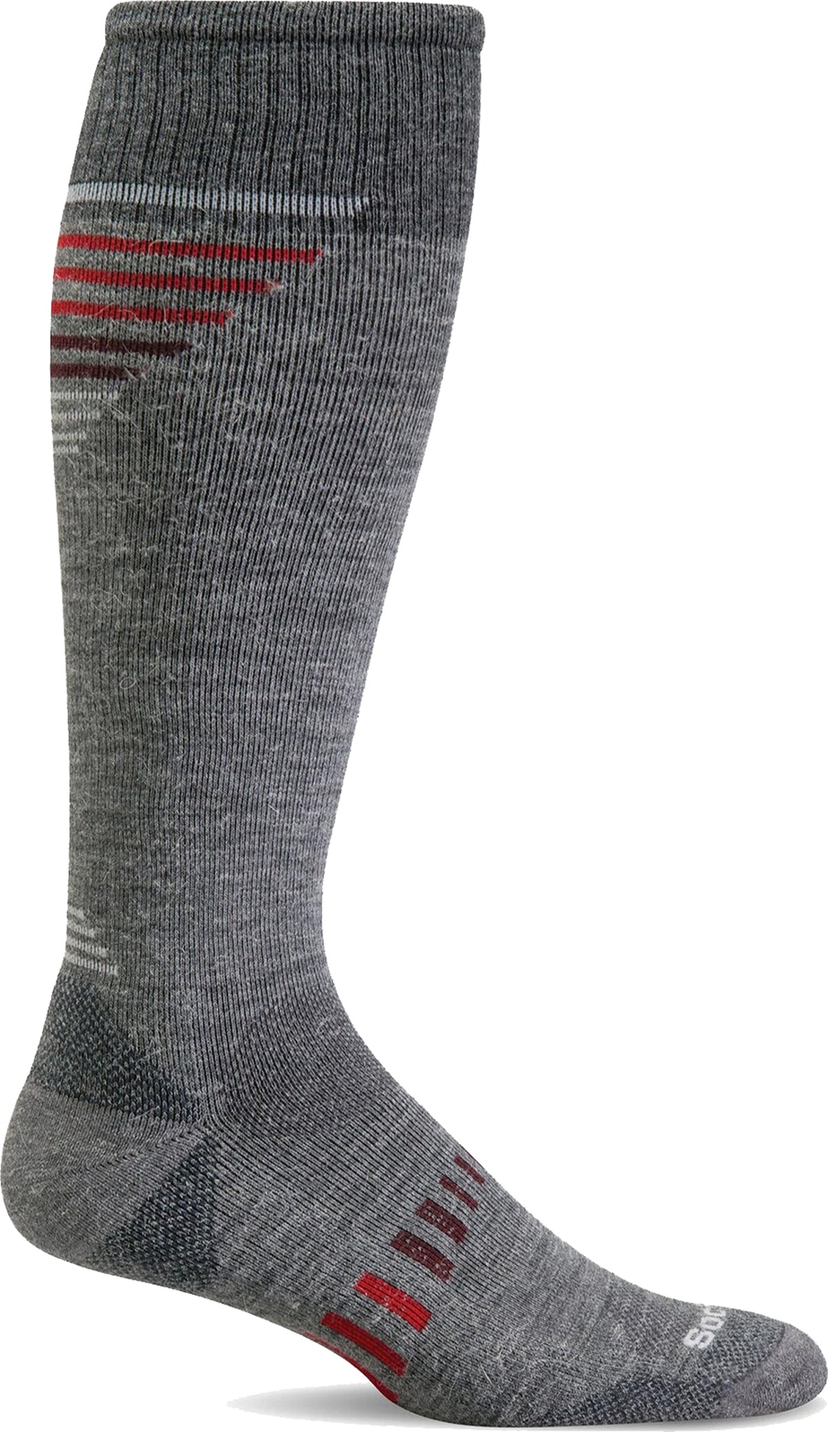 Mens Ascend II OTC Moderate Graduated Compression Sock Grey