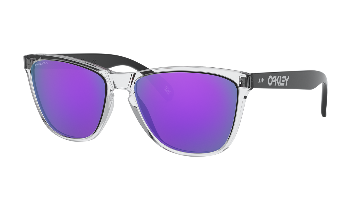 Women's Oakley Frogskins 35Th (Asia Fit) Sunglasses in Polished Clear Prizm Violet