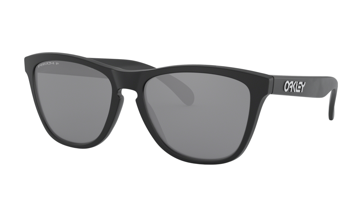 Women's Oakley Frogskins (Asia Fit) Sunglasses in Matte Black Prizm Black Polarized