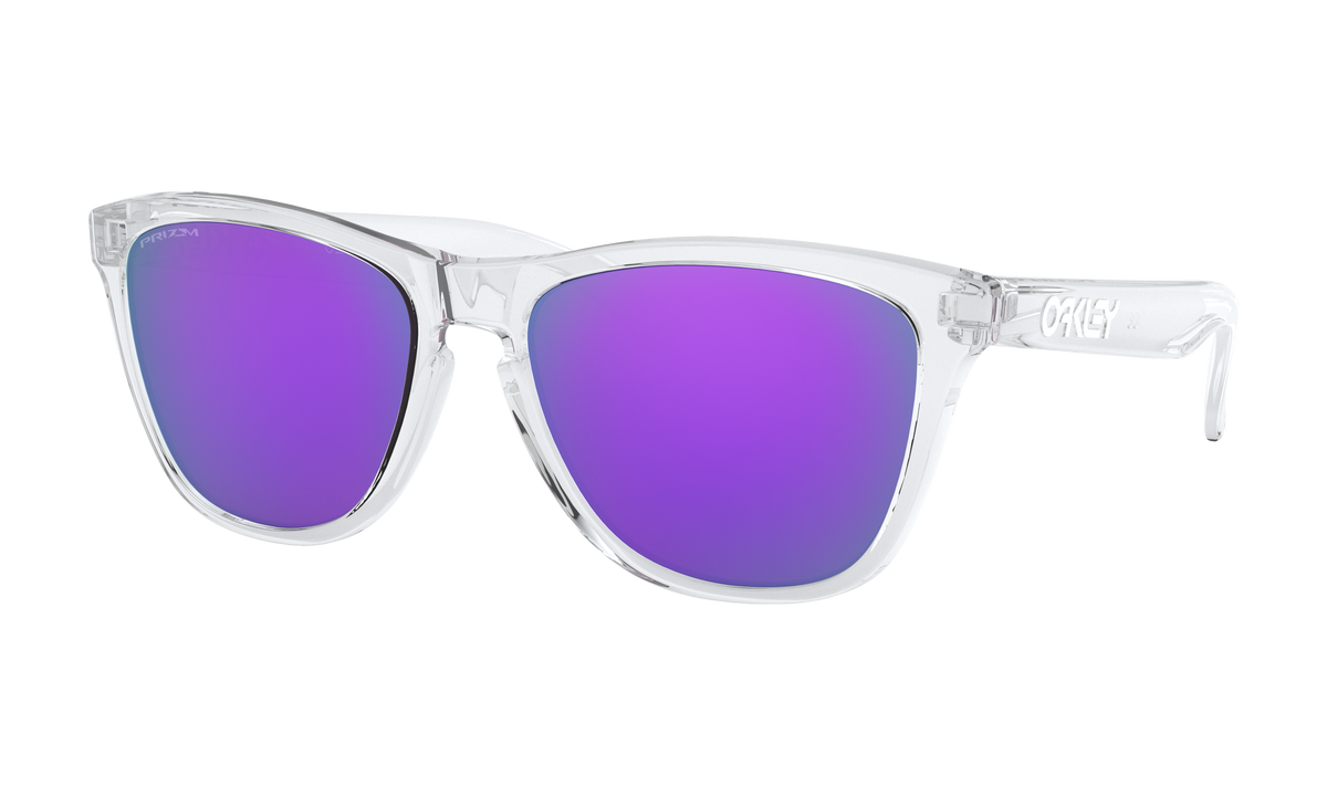 Women's Oakley Frogskins (Asia Fit) Sunglasses in Polished Clear Prizm Violet
