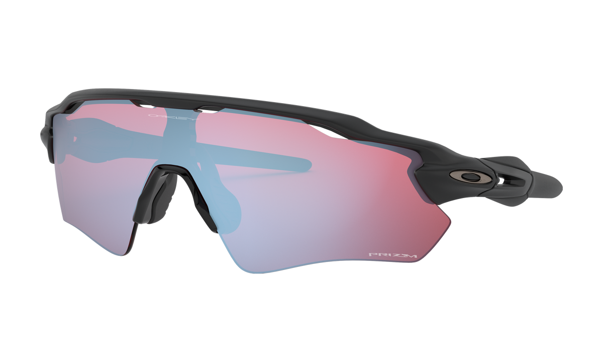 Women's Oakley Radar Ev Path Sunglasses in Matte Black Prizm Snow Sapphire