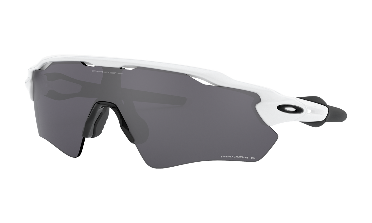 Women's Oakley Radar Ev Path Sunglasses in Polished White Prizm Black Polarized