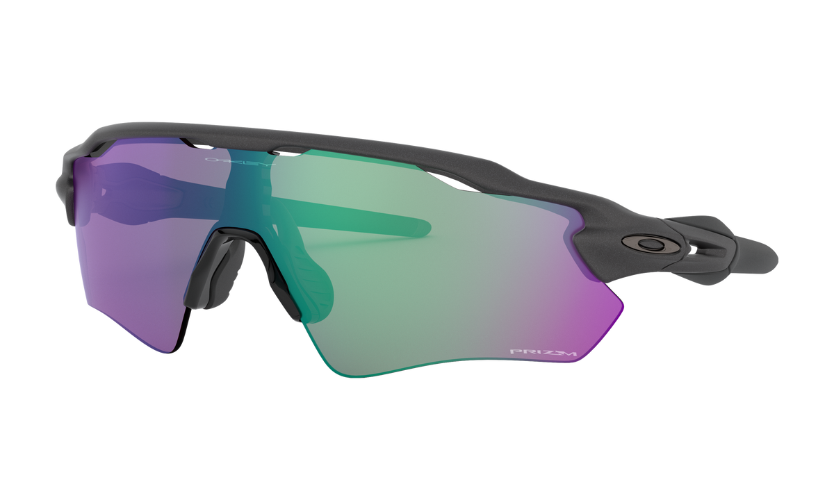 Women's Oakley Radar Ev Path Sunglasses in Steel Prizm Road Jade
