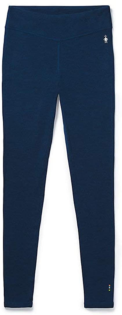 Women's Smartwool Merino 250 Base Layer Bottom in Alpine Blue Heather from the front view