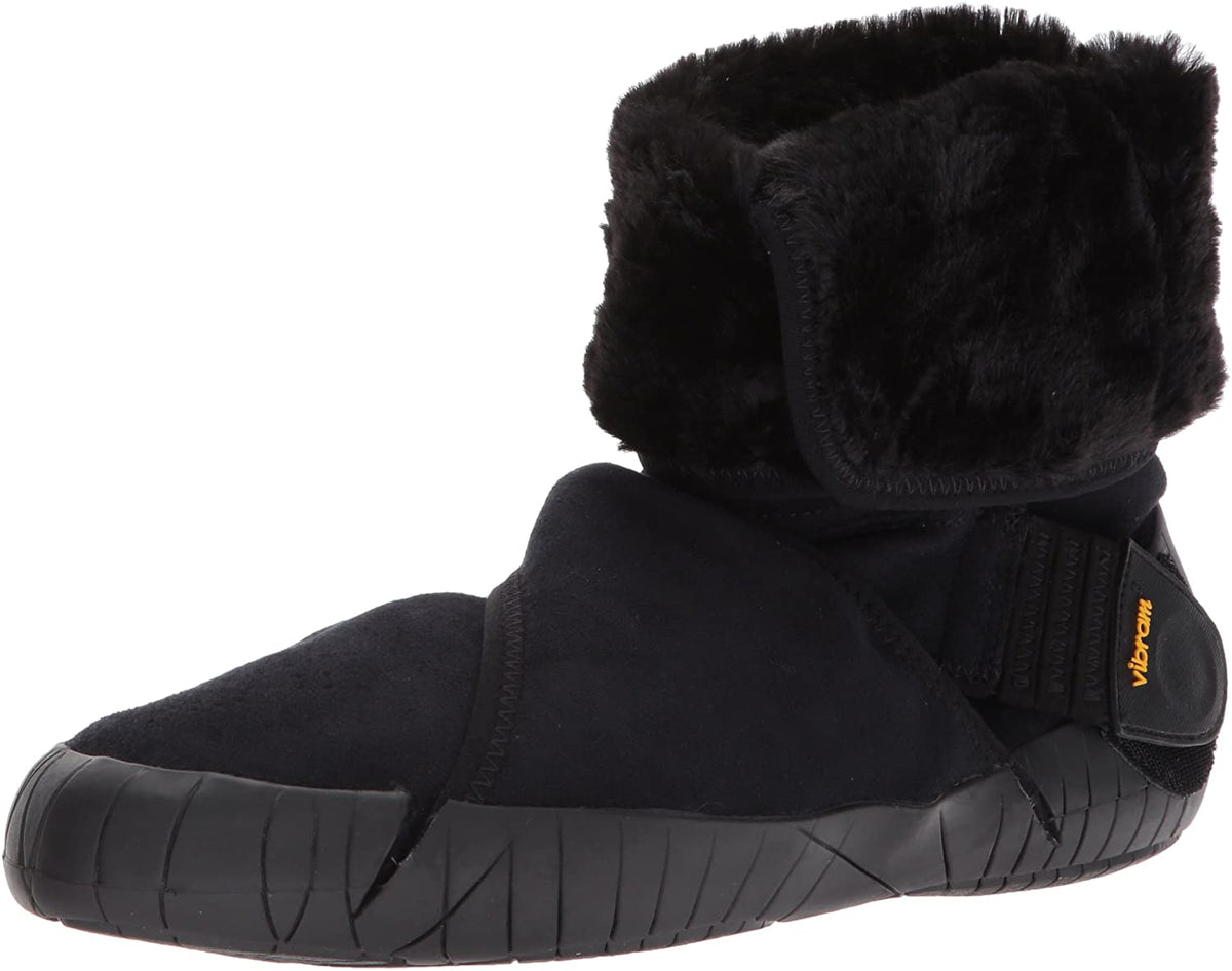 Vibram Five Fingers Women's Furoshiki Eastern Traveler Mid Winter Boot in Black from the side