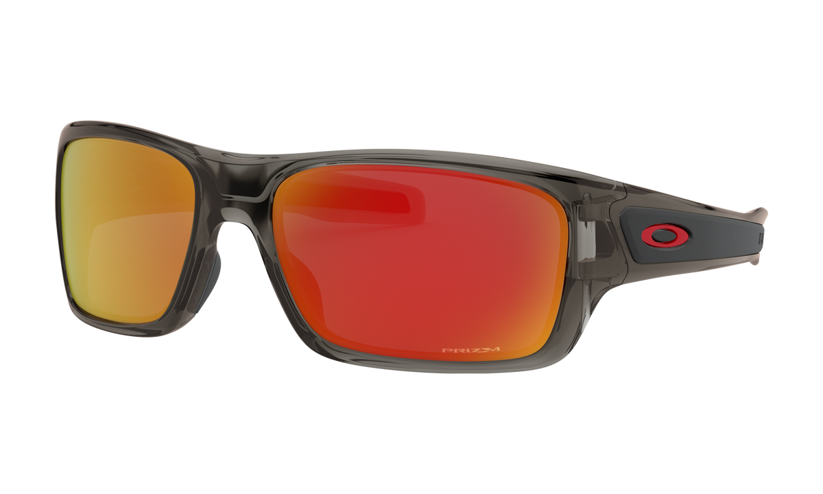 Youth Oakley Turbine XS Sunglasses in Grey Smoke Prizm Ruby