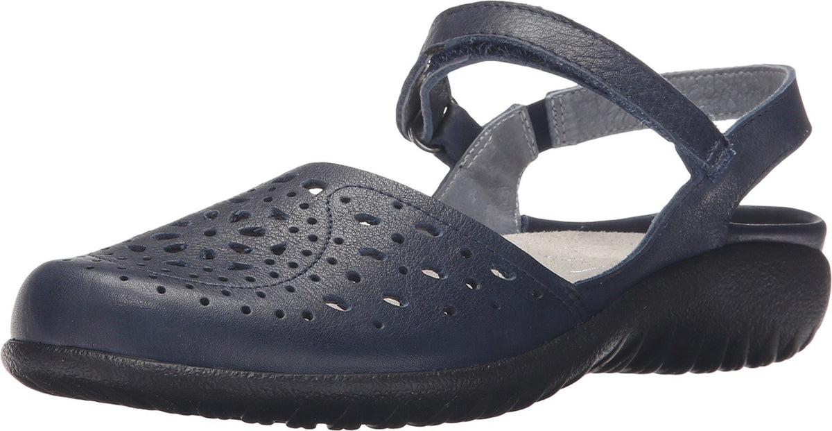 11124-INK LTHR MARYJANE FLAT