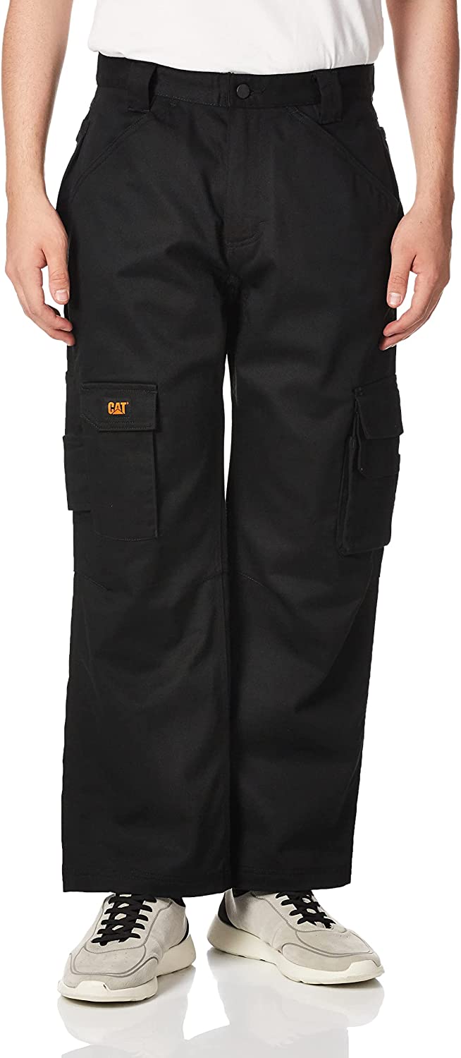 Flame Resistant Cargo Pants in Flame Resistant Black from font view