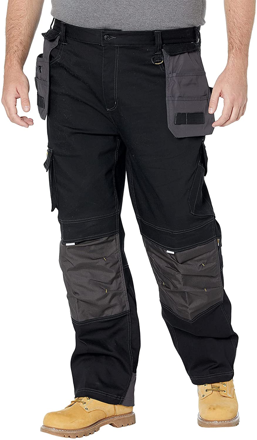 Caterpillar Men's H2O Defender Trouser in Black-Graphite